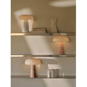 Lampe à poser - GLOSSY - Marbre - Rose - E14 DESIGN FOR THE PEOPLE 2520015057 