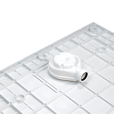 Receveur extra-plat 120X70 Kinecity Blanc PN24 - KINEDO RD1328