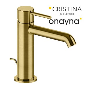 Lavabo mitigeur regular ac vidage tirette laiton phi or bros - CRISTINA ONDYNA PH22196P 