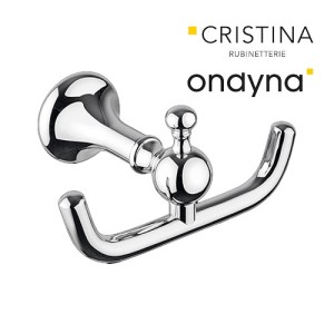 Porte peignoir double regency chrome - CRISTINA ONDYNA RY24751 