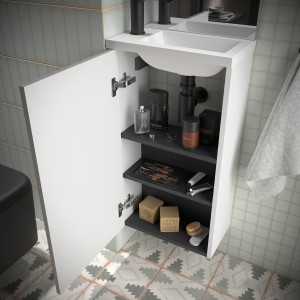 Ensemble Salle De Bains Marville 400 White Gloss - SALGAR 99150 
