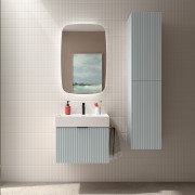Meuble de salle de bain BIBA 600 1 tiroir et 1 tiroir intérieur Blue Fog - SALGAR 103038 
