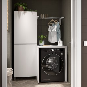 Couvre-Lave-Linge Blanc Brillant - SALGAR 114807 