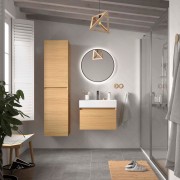 Meuble Salle De Bain Mara 600 1 Tiroir Avec Frein Chêne Européen 598 X 405 X 452 Mm - SALGAR 113993 
