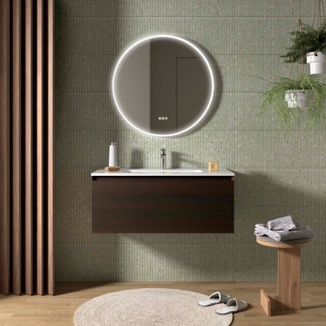 Meuble Salle De Bain Mara 1000 1 Tiroir Avec Frein Eucalyptus Océanie 997 X 405 X 452 Mm - SALGAR 114001 