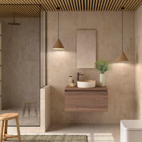 Meuble Salle De Bain Mara 800 1 Tiroir Avec Frein Noyer Americain 797 X 405 X 452 Mm - SALGAR 113997 