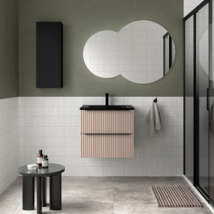 Meuble Salle De Bain Biba 600 2 Tiroirs Macchiato 598 X 540 X 450 Mm - SALGAR 113823 