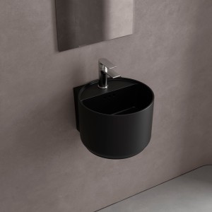 Lavabo Suspendu Monolith Mini Noir Mat Diam. 365 X 380 Mm - SALGAR 114529 