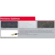 Radiateur à inertie OPTIMUS Natura Noir 1600W - Valderoma DN1600O