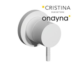 Inverseur triverde encastre complet 2 sorties whitemat - CRISTINA ONDYNA TV68324 