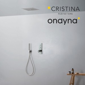 Pack encastre douche thermo twist plafond - CRISTINA ONDYNA XTV622P 