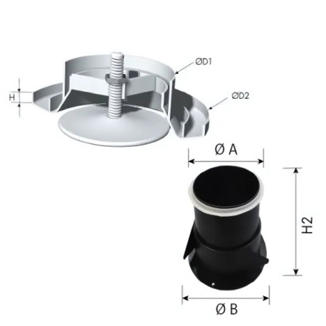 Bouche d'extraction et d'insufflation BER 100 P - Soler & Palau 853575