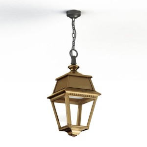 Suspension Avenue 2 N°1 LED clair Laiton vernis teinté 070 - PRADIER 102102070 