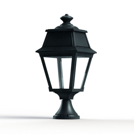 Borne Avenue 2 N°5 LED clair Vert de gris 008 - PRADIER 102114008 