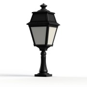 Borne Avenue 2 N°6 LED opale Noir foncé 000 - PRADIER 102118000 