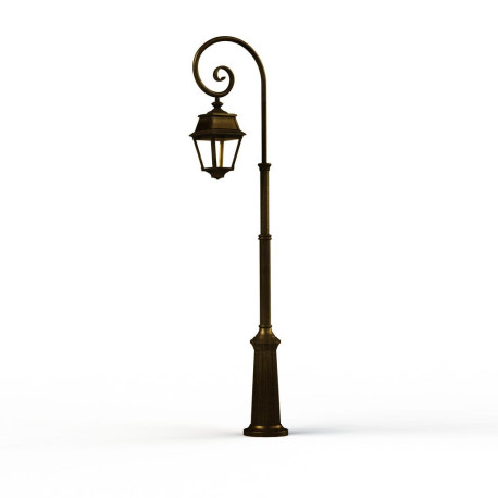 Lampadaire Avenue 2 N°8 LED clair Patiné doré 009 - PRADIER 102123009 