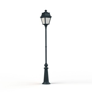 Lampadaire Avenue 2 N°9 LED opale Vert de gris 008 - PRADIER 102127008 