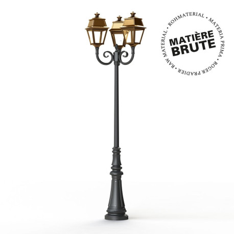 Lampadaire Avenue 2 N°11 LED Laiton brut 072 Diffuseur clair - PRADIER 102129072 