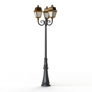 Lampadaire Avenue 2 N°11 LED opale Laiton vernis teinté 070 - PRADIER 102130070 