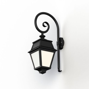 Applique Avenue 2 N°2 LED opale Noir foncé 000 - PRADIER 102106000 