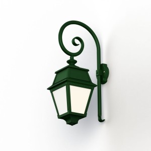 Applique Avenue 2 N°2 LED opale Vert Anglais 019 - PRADIER 102106019 