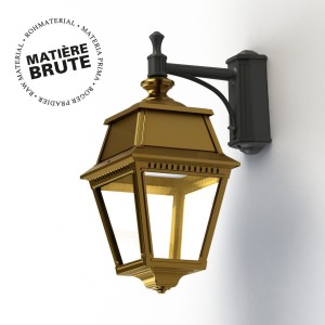 Applique Avenue 2 N°4 LED Laiton brut 072 Diffuseur clair - PRADIER 102111072 