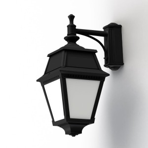 Applique Avenue 2 N°4 LED opale Noir foncé 000 - PRADIER 102112000 