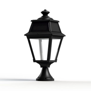 Borne Avenue 2 N°5 LED clair Noir foncé 000 - PRADIER 102114000 