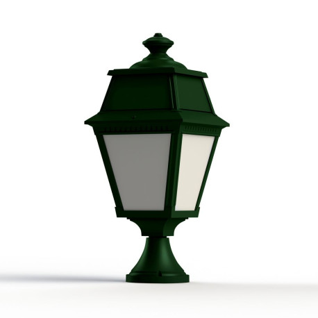 Borne Avenue 2 N°5 LED opale Vert Anglais 019 - PRADIER 102115019 
