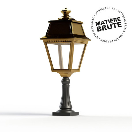 Borne Avenue 2 N°6 LED Laiton brut 072 Diffuseur clair - PRADIER 102117072 