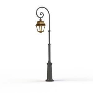Lampadaire Avenue 2 N°8 LED clair Laiton vernis teinté 070 - PRADIER 102123070 