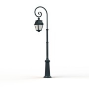 Lampadaire Avenue 2 N°8 LED opale Vert de gris 008 - PRADIER 102124008 