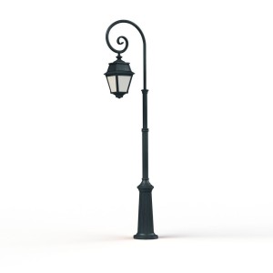 Lampadaire Avenue 2 N°8 LED opale Vert de gris 008 - PRADIER 102124008 