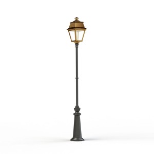 Lampadaire Avenue 2 N°9 LED clair Laiton vernis teinté 070 - PRADIER 102126070 