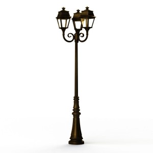 Lampadaire Avenue 2 N°11 LED clair Patiné doré 009 - PRADIER 102129009 
