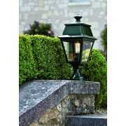 Borne Avenue 2 N°5 LED opale Patiné doré 009 - PRADIER 102115009 
