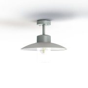 Plafonnier Aubanne N°2 clair Gris métal 023 - PRADIER 101003023 