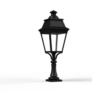 Borne Avenue 3 N°5 LED Warm Noir 000 Diffuseur clair - PRADIER 103118000 