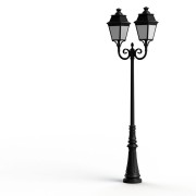 Lampadaire Avenue 3 N°8 LED Warm Noir 000 Diffuseur opale - PRADIER 103135000 