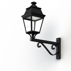 Applique Avenue 3 N°12 LED Warm Noir 000 Diffuseur clair - PRADIER 103153000 