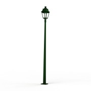 Lampadaire Avenue 3 N°11 LED Warm Vert 019 Diffuseur clair - PRADIER 103158019 