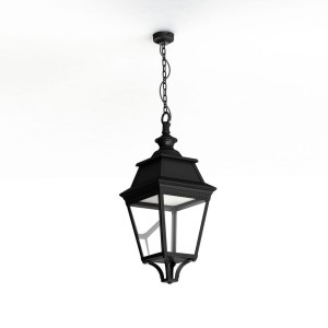 Suspension Avenue 3 N°1 LED Warm Noir 000 Diffuseur clair - PRADIER 103202000 
