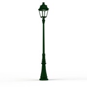 Lampadaire Avenue 3 N°7 LED Warm Vert 067 Diffuseur clair - PRADIER 103228067 