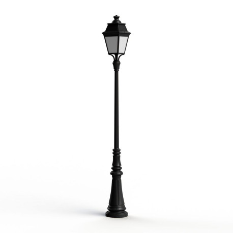 Lampadaire Avenue 3 N°7 LED Warm Noir 000 Diffuseur opale - PRADIER 103230000 