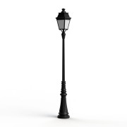 Lampadaire Avenue 3 N°7 LED Warm Noir 000 Diffuseur opale - PRADIER 103230000 