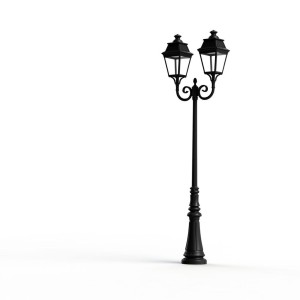 Lampadaire Avenue 3 N°8 LED warm clair Noir foncé 000 - PRADIER 103233000 