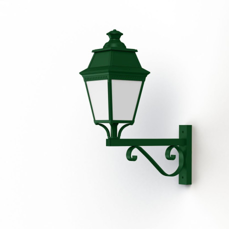 Applique Avenue 3 N°12 LED Warm Vert 067 Diffuseur opale - PRADIER 103255067 