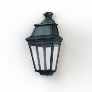 Applique Avenue 3 N°2 LED Warm Patine vert de gris 008 Diffuseur clair - PRADIER 103261008 