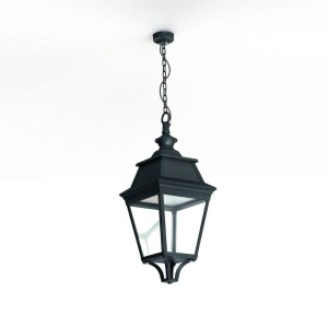 Suspension Avenue 3 N°1 LED Warm Patine vert de gris 008 Diffuseur clair - PRADIER 103102008 