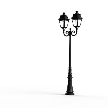Lampadaire Avenue 3 N°8 LED Warm Noir 000 Diffuseur clair - PRADIER 103133000 